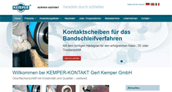 Desktop Screenshot of kemperkontakt.de