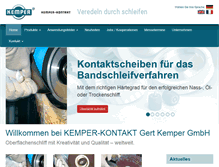 Tablet Screenshot of kemperkontakt.de